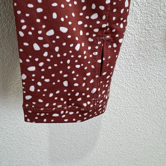 Nike Rash Guard Top Womens Large Brown Speckled Long Sleeve Nike Swim Beach Surf - Picture 7 of 16